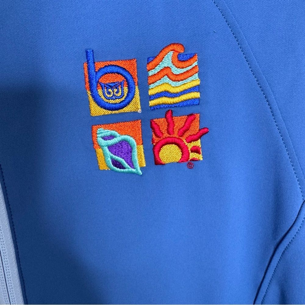 Peter Millar Womens Jacket Full Zip Teal Large UPF50+ Sun Protection W/Logo NWOT - Picture 4 of 7